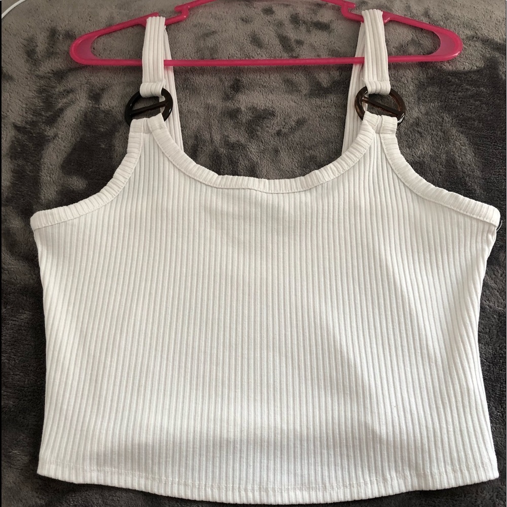 White crop top